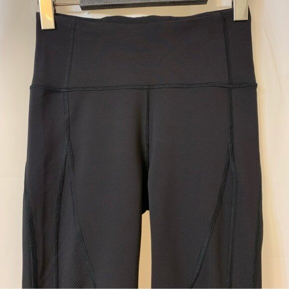 Lululemon Wunder Under High-Rise Tight Ribbed 28" Black Size 4 - Picture 2 of 8